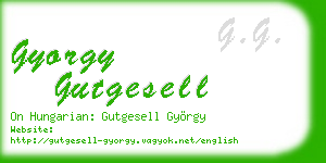 gyorgy gutgesell business card
